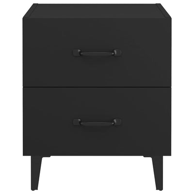 Bedside Cabinets 2 pcs Black 40x35x47.5 cm