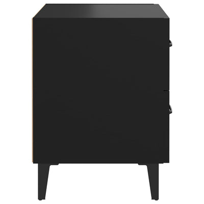 Bedside Cabinets 2 pcs Black 40x35x47.5 cm