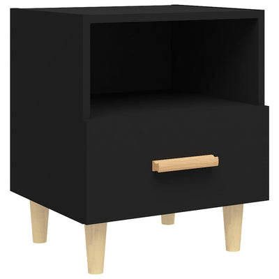 Bedside Cabinet Black 40x35x47 cm