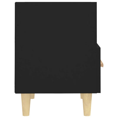 Bedside Cabinet Black 40x35x47 cm