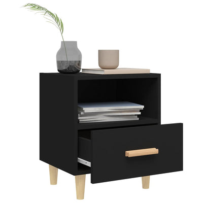 Bedside Cabinets 2 pcs Black 40x35x47 cm