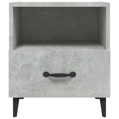 Bedside Cabinets 2 pcs Concrete Grey Engineered Wood