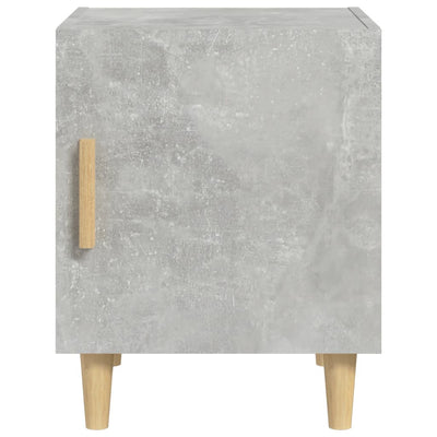 Bedside Cabinet Concrete Grey Engineered Wood