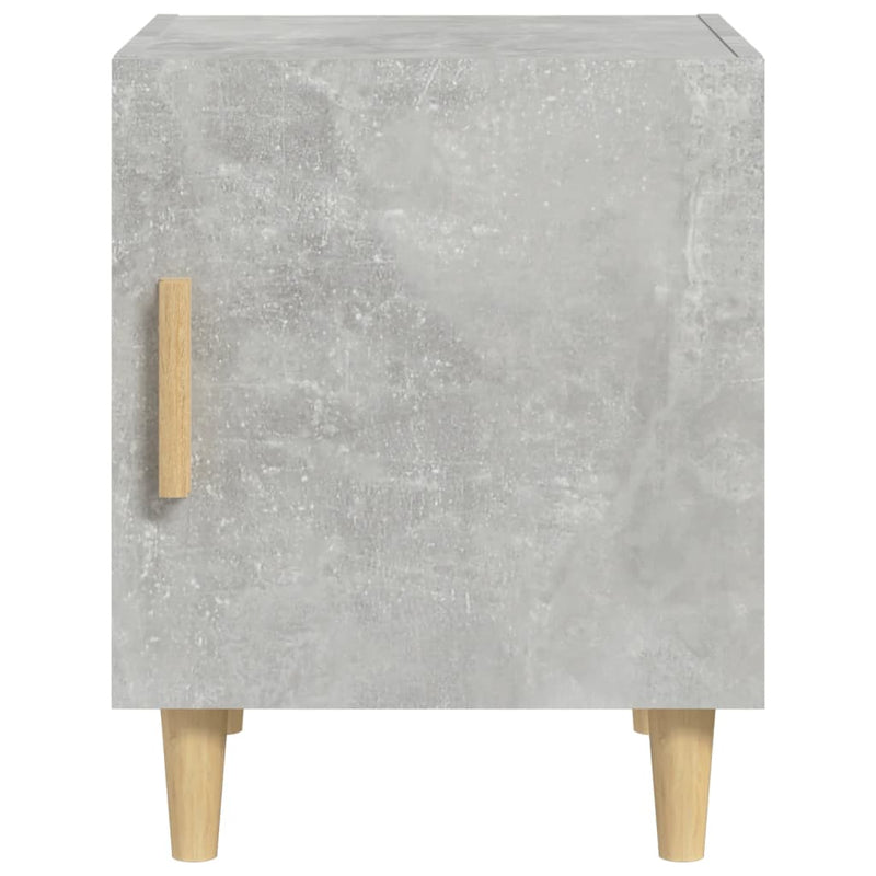 Bedside Cabinet Concrete Grey Engineered Wood