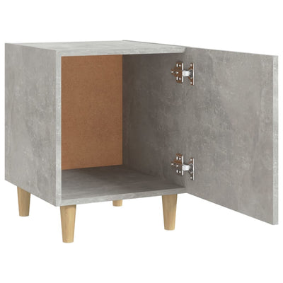 Bedside Cabinet Concrete Grey Engineered Wood