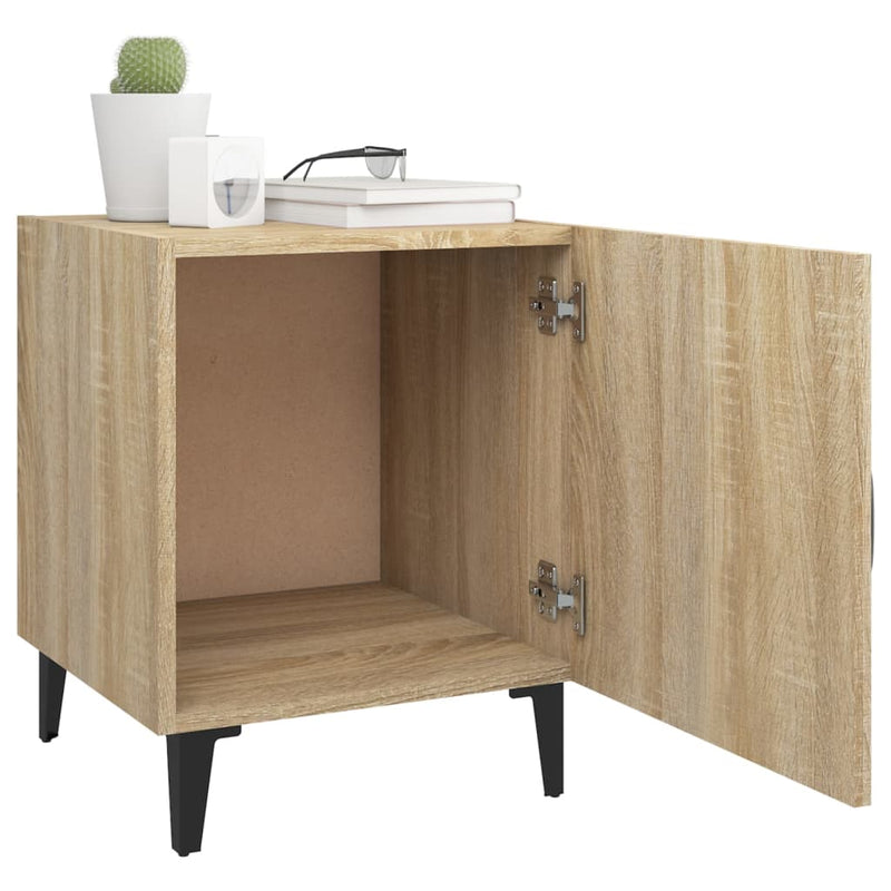 Bedside Cabinet Sonoma Oak Engineered Wood