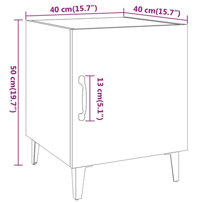 Bedside Cabinet Sonoma Oak Engineered Wood