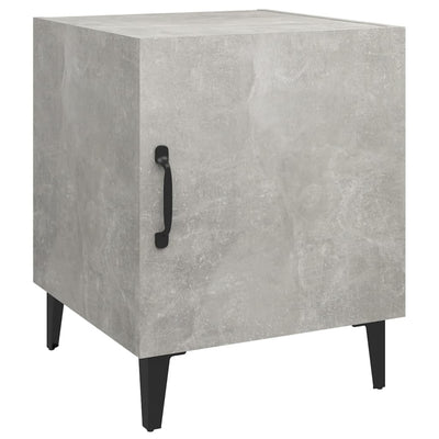 Bedside Cabinets 2 pcs Concrete Grey Engineered Wood