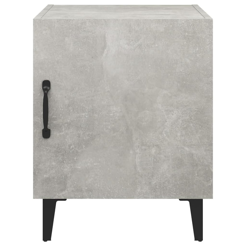 Bedside Cabinets 2 pcs Concrete Grey Engineered Wood