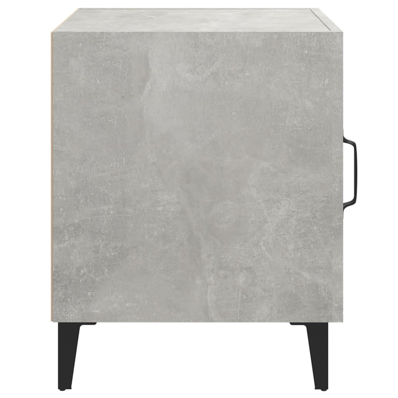 Bedside Cabinets 2 pcs Concrete Grey Engineered Wood