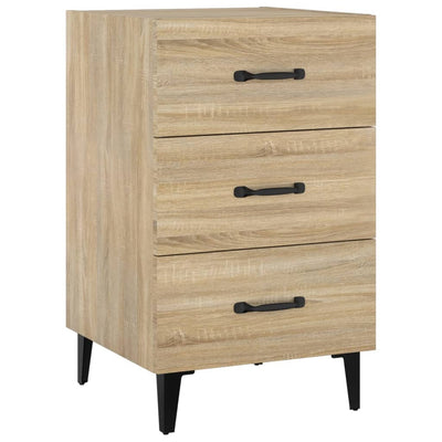 Bedside Cabinet Sonoma Oak 40x40x66 cm Engineered Wood