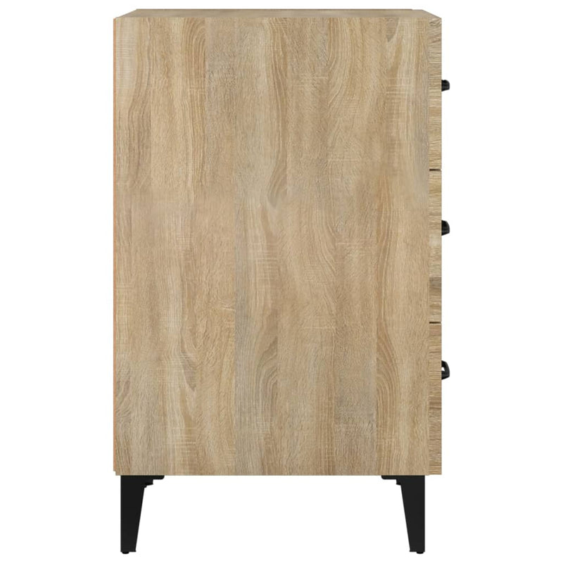 Bedside Cabinet Sonoma Oak 40x40x66 cm Engineered Wood