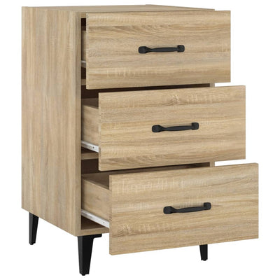 Bedside Cabinet Sonoma Oak 40x40x66 cm Engineered Wood