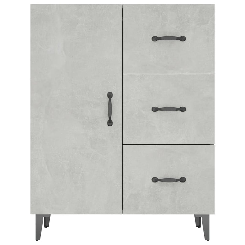 Sideboard Concrete Grey 69.5x34x90 cm Engineered Wood