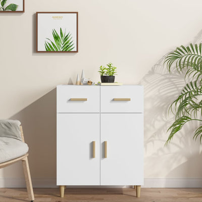 Sideboard White 69.5x34x89 cm Engineered Wood