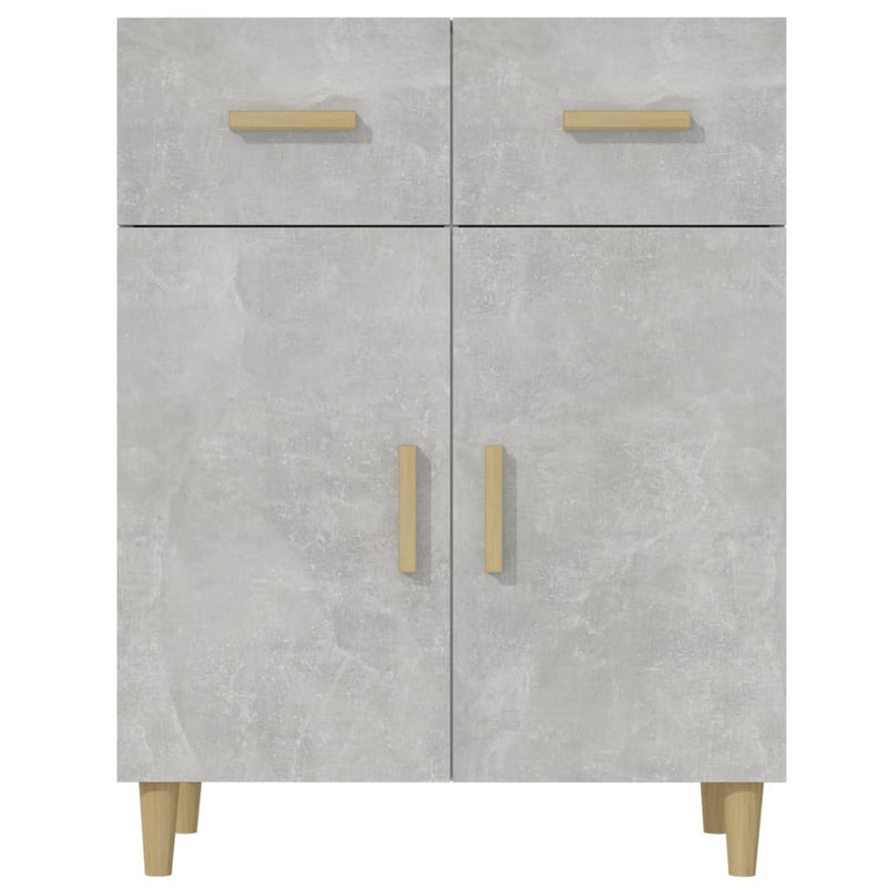 Sideboard Concrete Grey 69.5x34x89 cm Engineered Wood