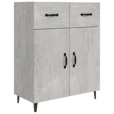 Sideboard Concrete Grey 69.5x34x90 cm Engineered Wood