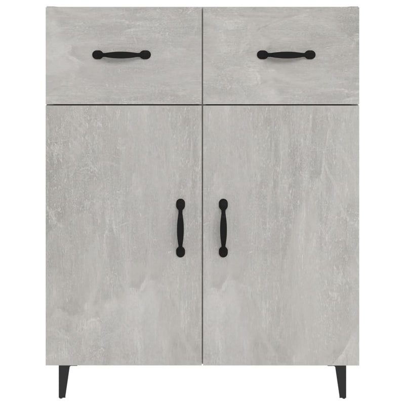 Sideboard Concrete Grey 69.5x34x90 cm Engineered Wood