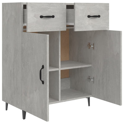 Sideboard Concrete Grey 69.5x34x90 cm Engineered Wood