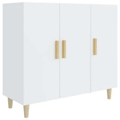 Sideboard White 90x34x80 cm Engineered Wood