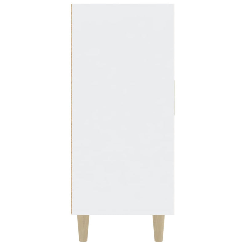 Sideboard White 90x34x80 cm Engineered Wood