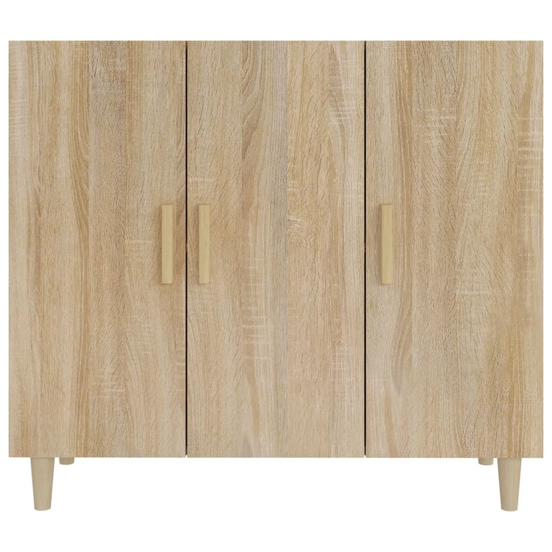 Sideboard Sonoma Oak 90x34x80 cm Engineered Wood