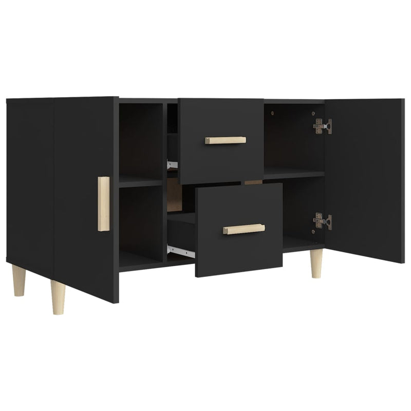 Sideboard Black 100x36x60 cm Engineered Wood