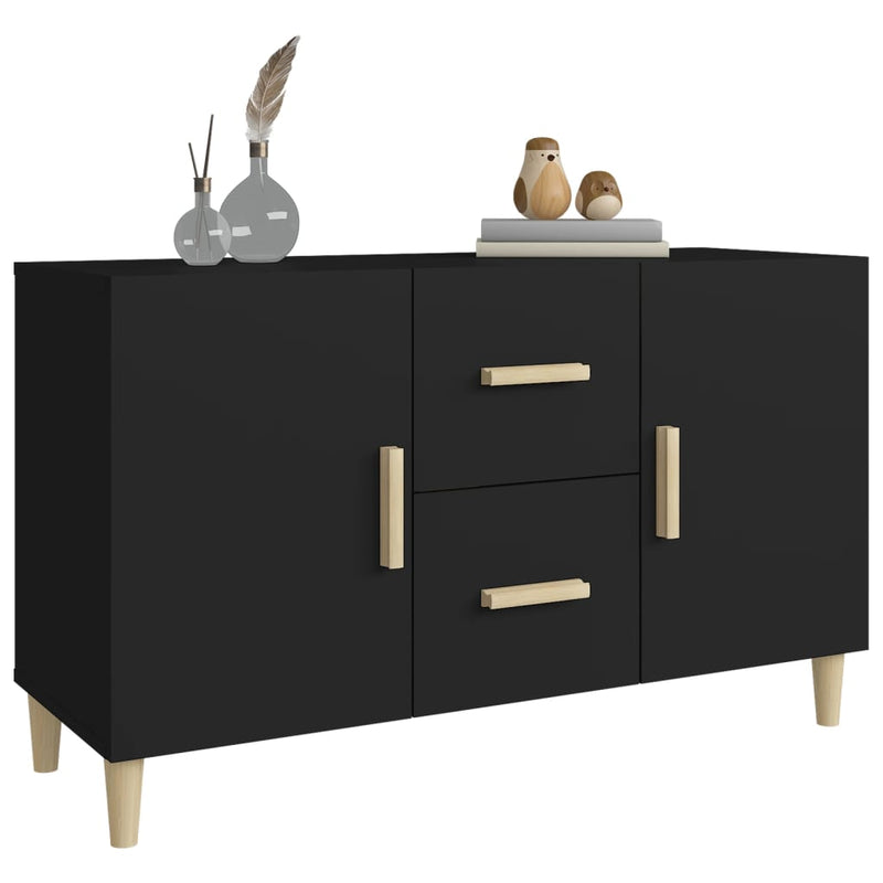 Sideboard Black 100x36x60 cm Engineered Wood