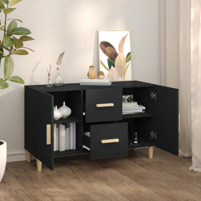 Sideboard Black 100x36x60 cm Engineered Wood