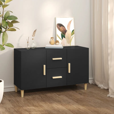 Sideboard Black 100x36x60 cm Engineered Wood