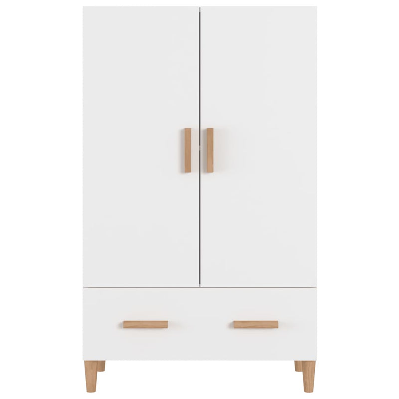 Highboard White 70x31x115 cm Engineered Wood