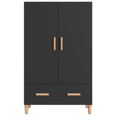 Highboard Black 70x31x115 cm Engineered Wood