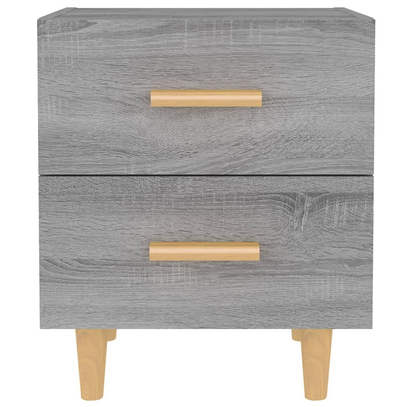 Bed Cabinets 2 pcs Grey Sonoma 40x35x47.5 cm