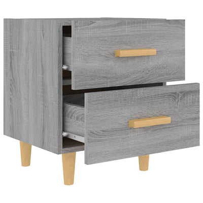 Bed Cabinets 2 pcs Grey Sonoma 40x35x47.5 cm