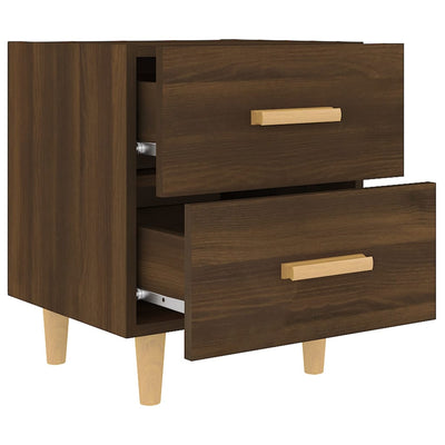 Bed Cabinets 2 pcs Brown Oak 40x35x47.5 cm