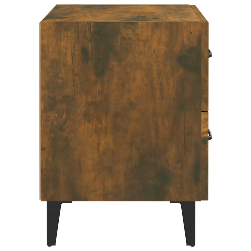 Bedside Cabinet Smoked Oak 40x35x47.5 cm