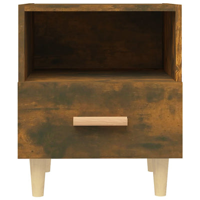 Bedside Cabinet Smoked Oak 40x35x47 cm