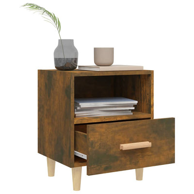 Bedside Cabinets 2 pcs Smoked Oak 40x35x47 cm