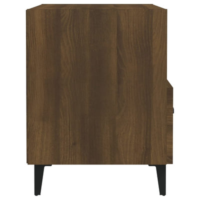 Bedside Cabinets 2 pcs Brown Oak Engineered Wood