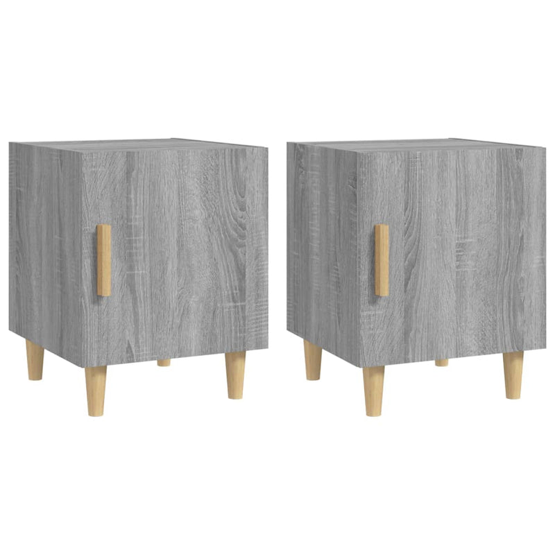 Bedside Cabinets 2 pcs Grey Sonoma Engineered Wood