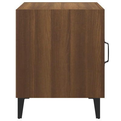 Bedside Cabinets 2 pcs Brown Oak Engineered Wood