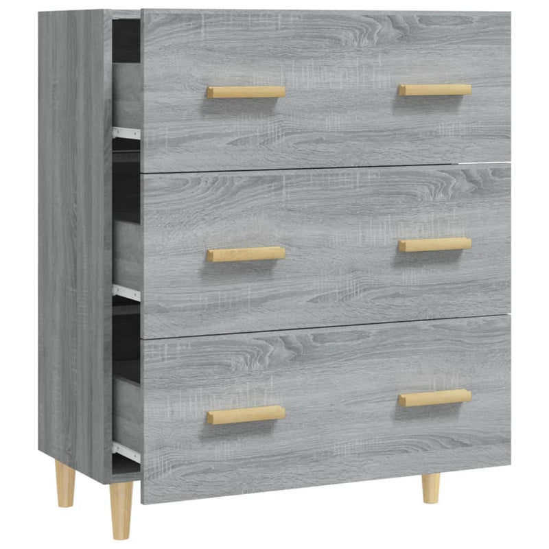 Sideboard Grey Sonoma 70x34x90 cm Engineered Wood