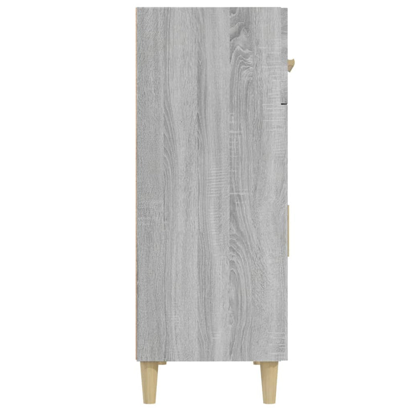 Sideboard Grey Sonoma 69.5x34x89 cm Engineered Wood