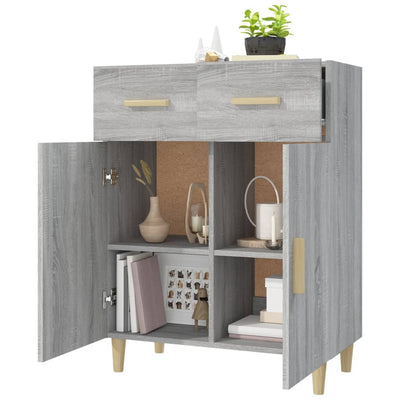 Sideboard Grey Sonoma 69.5x34x89 cm Engineered Wood