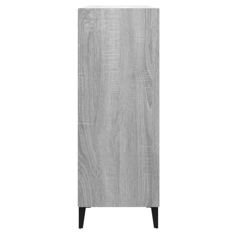 Sideboard Grey Sonoma 69.5x32.5x90 cm Engineered Wood