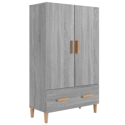 Highboard Grey Sonoma 70x31x115 cm Engineered Wood