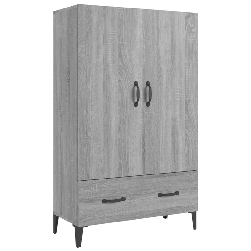 Highboard Grey Sonoma 70x31x115 cm Engineered Wood