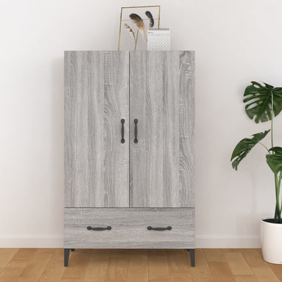 Highboard Grey Sonoma 70x31x115 cm Engineered Wood