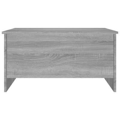 Coffee Table Grey Sonoma 80x55.5x41.5 cm Engineered Wood