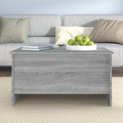 Coffee Table Grey Sonoma 80x55.5x41.5 cm Engineered Wood